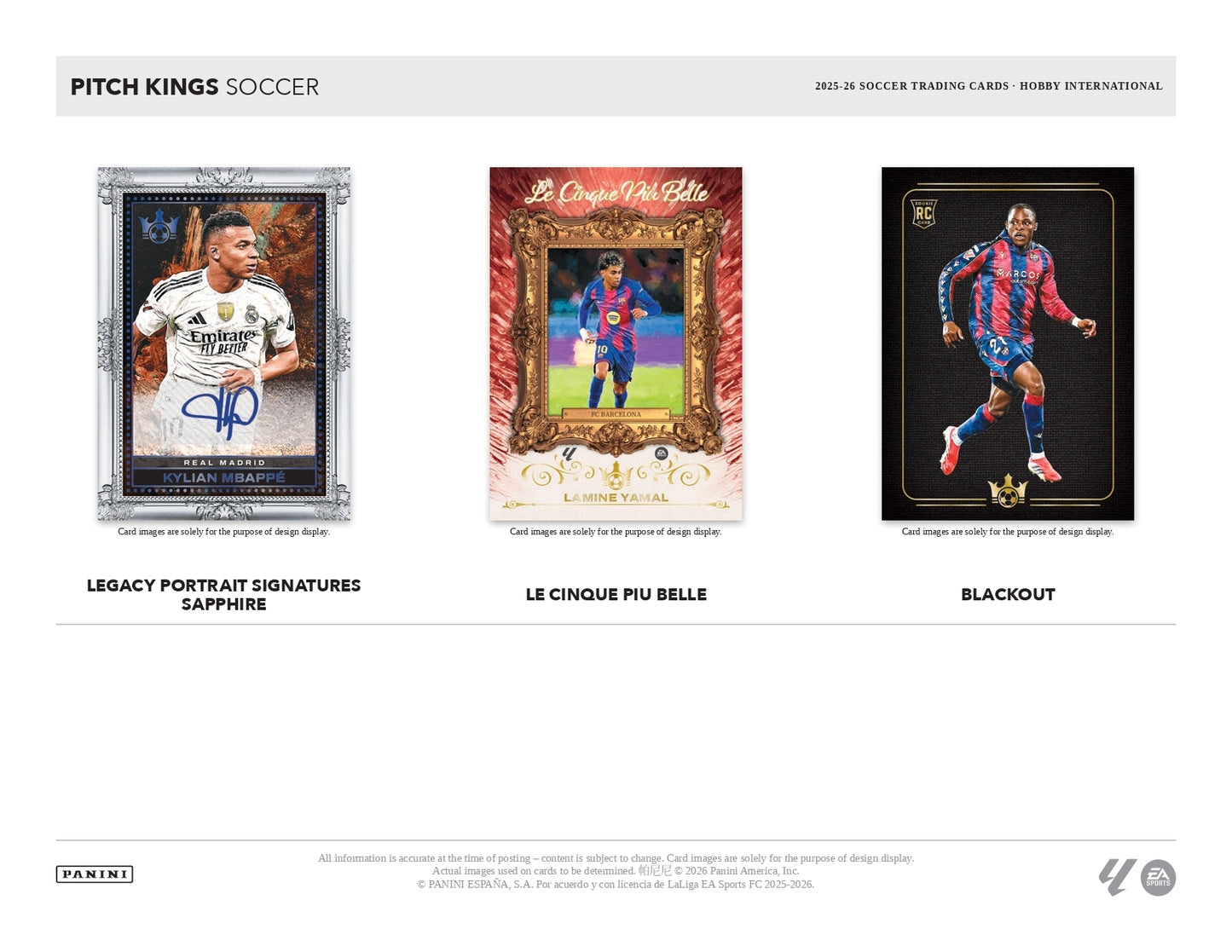 2025/26 Panini Pitch Kings Soccer Blackout Card
