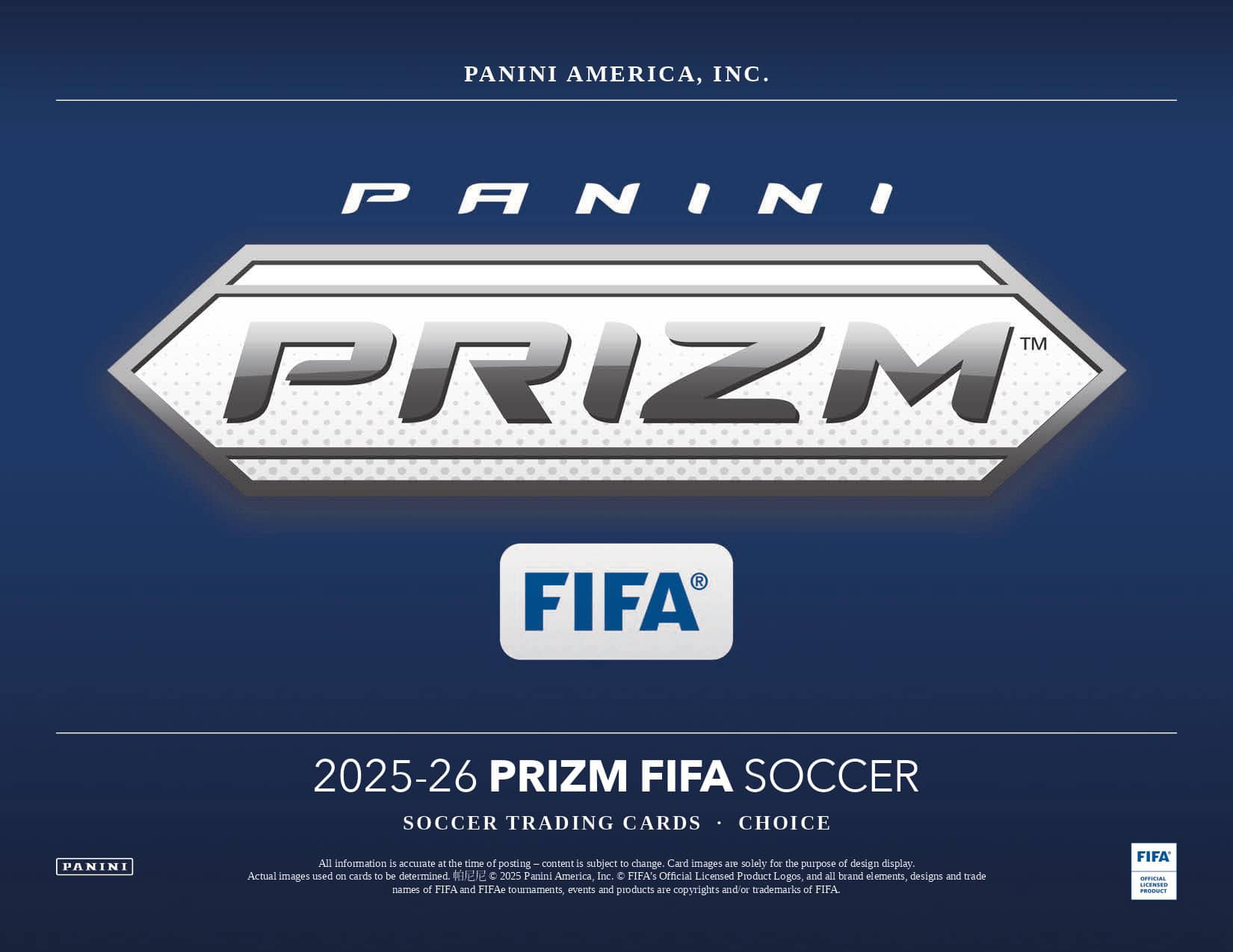 2025/26 Panini Prizm FIFA Choice Box Banner