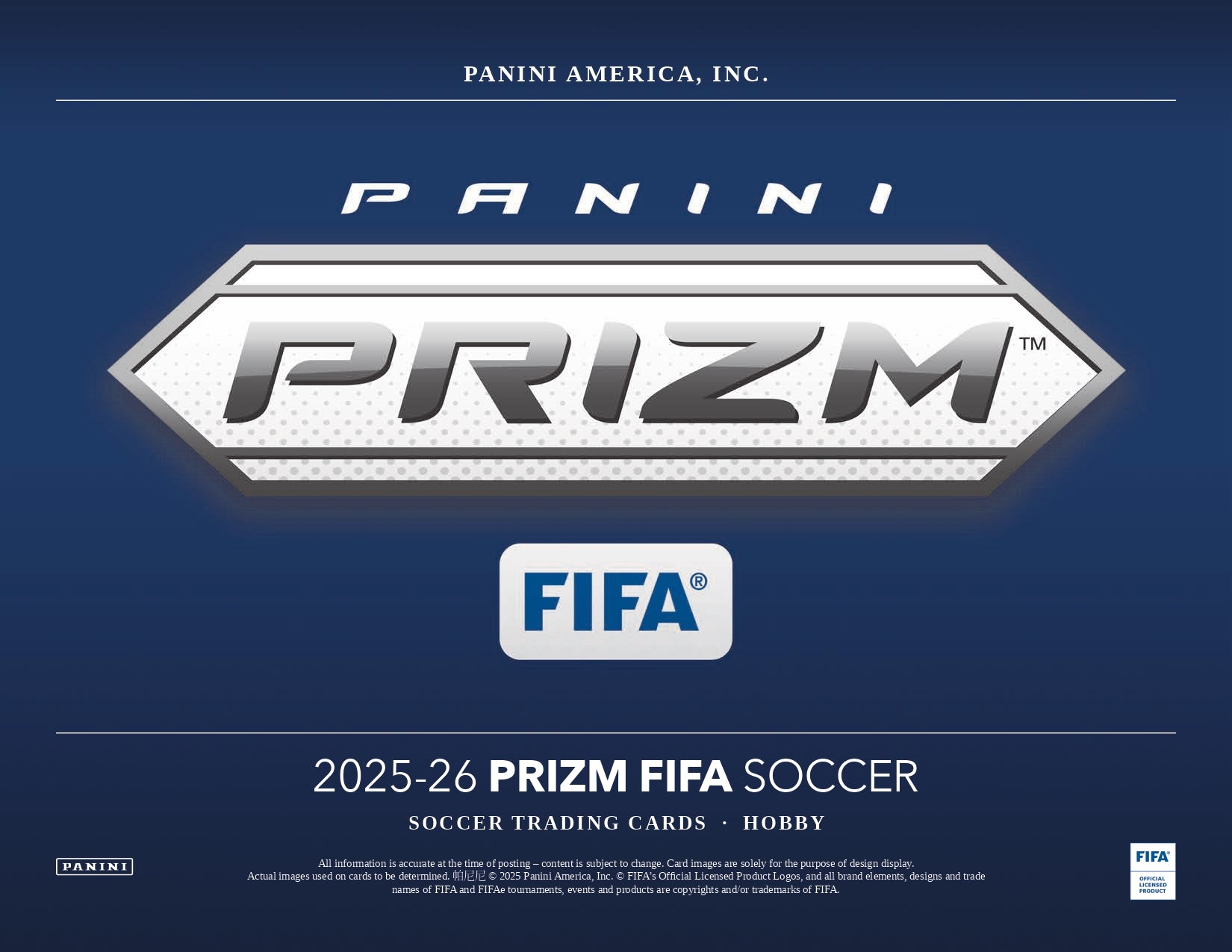 2025/26 Prizm FIFA Soccer Hobby Banner