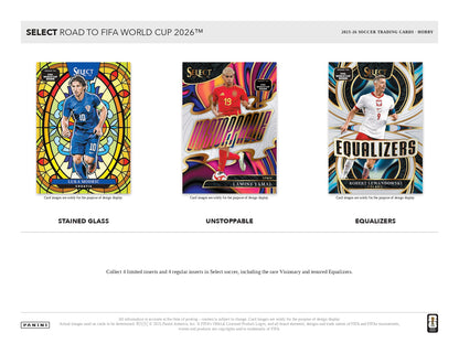 2025/26 Panini Select Road to FIFA World Cup 2026 Hobby Box Chase Cards