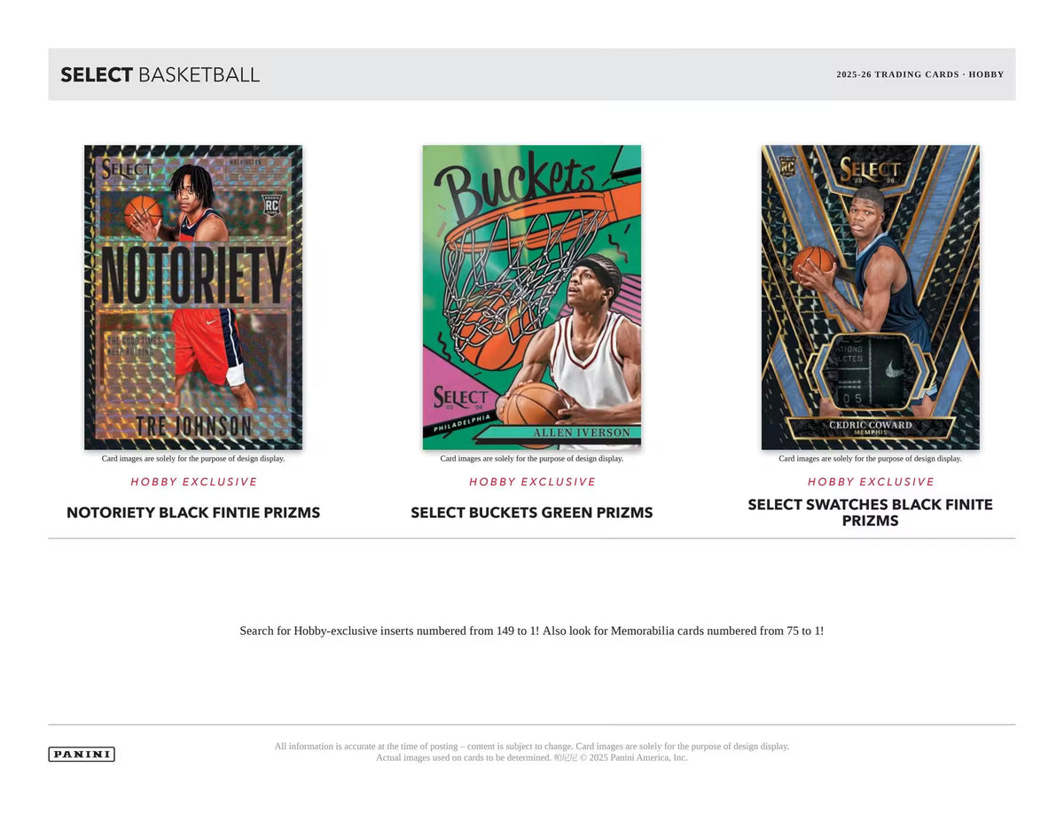 2025/26 Panini Select Basketball Insert Card