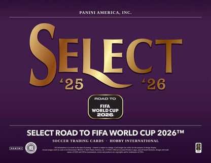 2025/26 Panini Select Road to FIFA World Cup Soccer Hobby International Box Banner