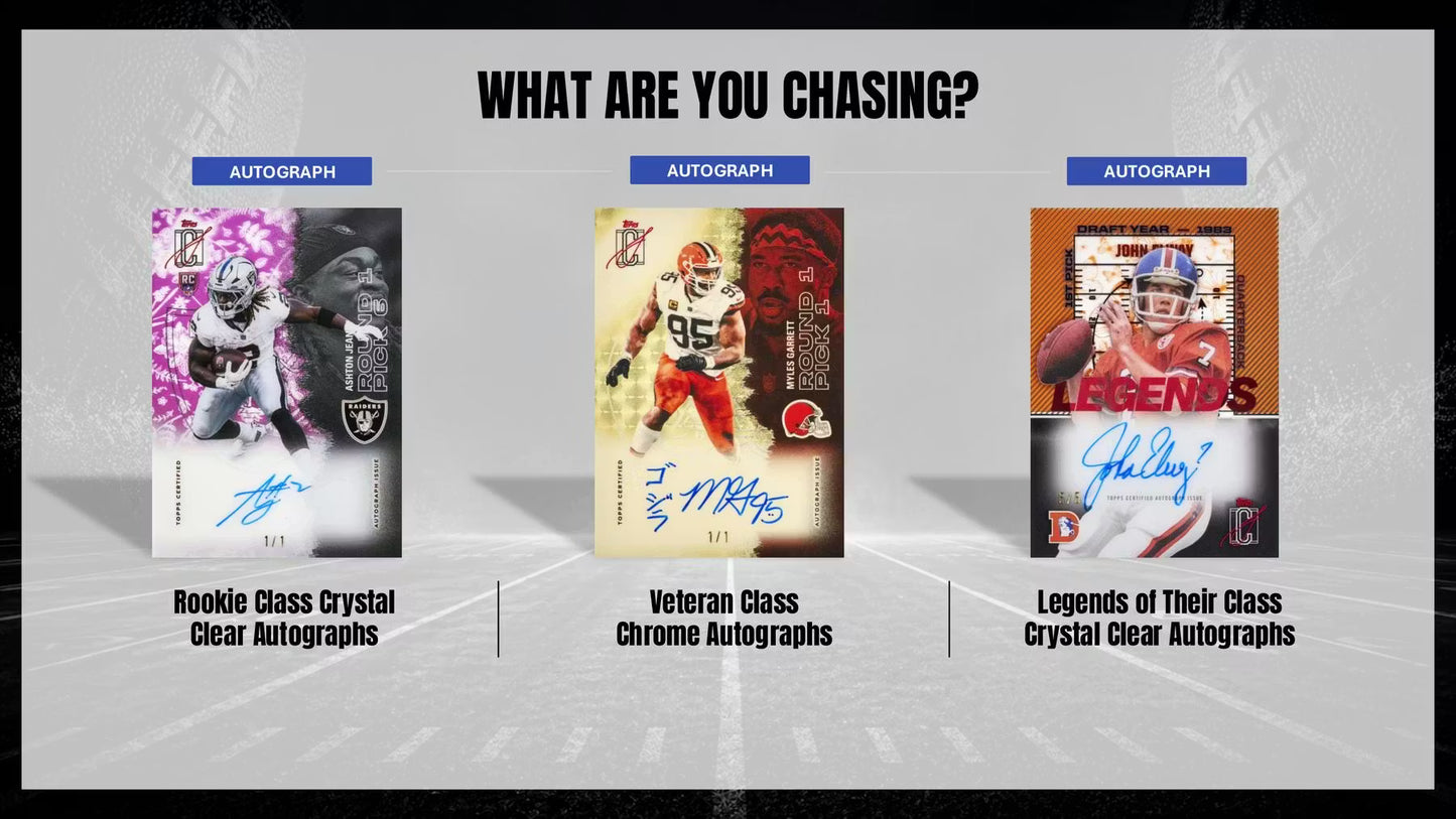 2025 Topps Signature Class Football  Autogrpahs Cards