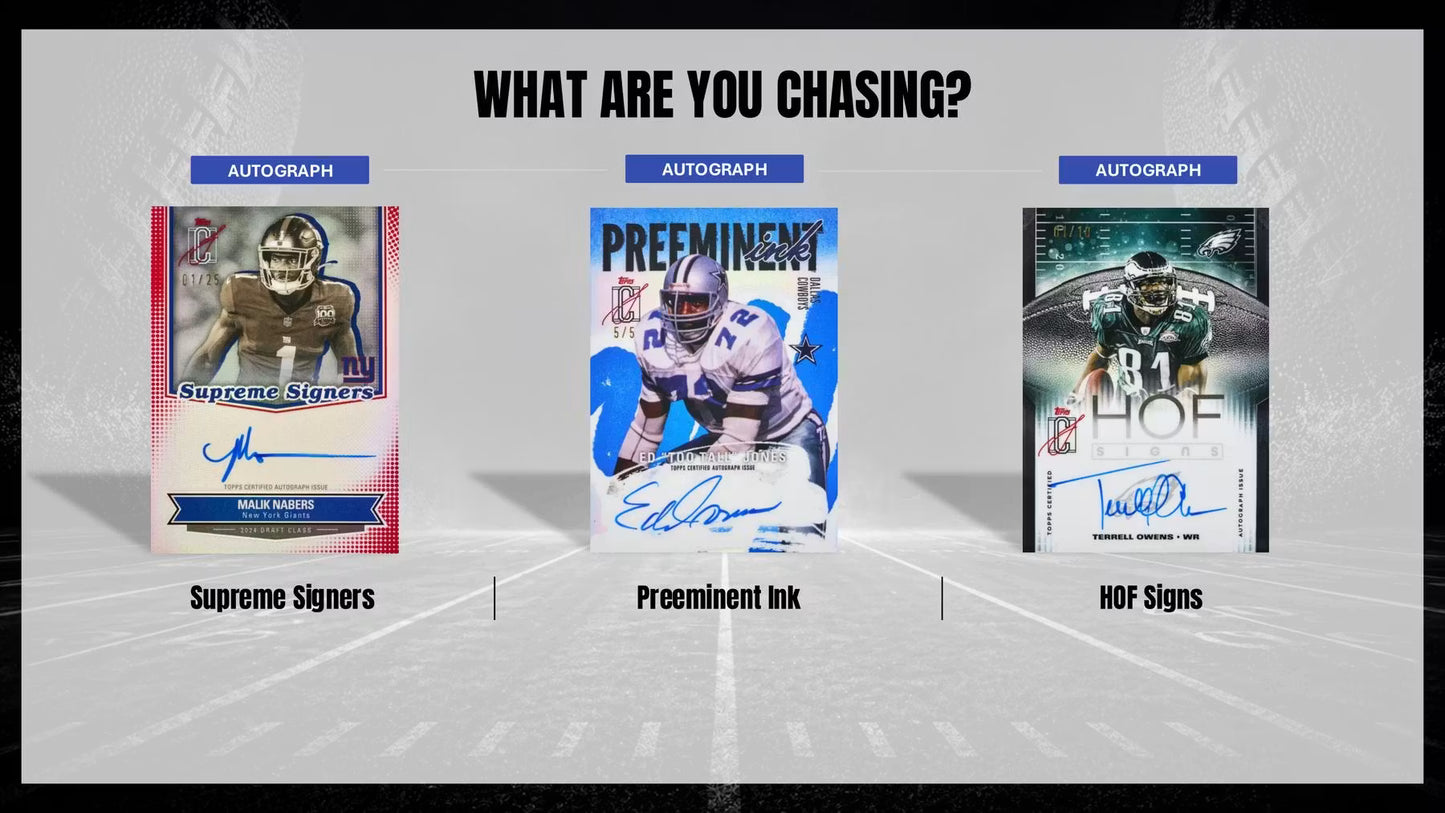 2025 Topps Signature Class Football Signs Cards