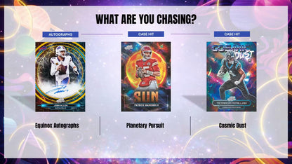 2025 Topps Cosmic Chrome Football Hobby Box Case Hit Card
