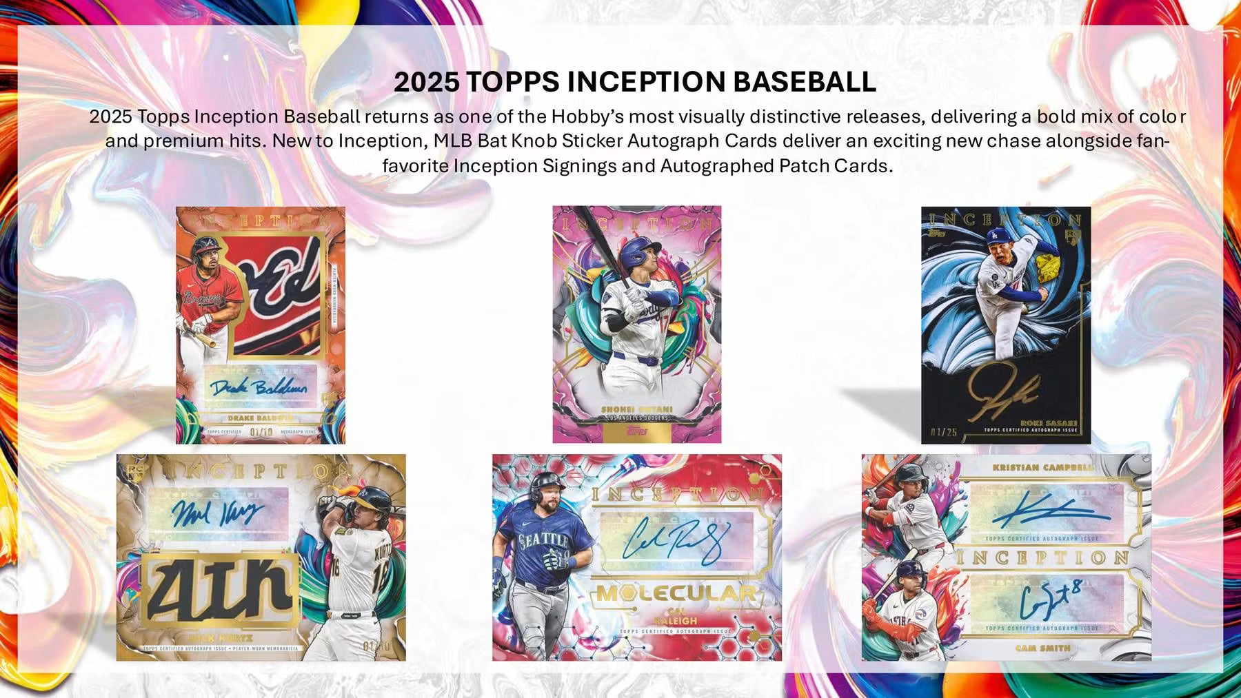 2025 Topps Inception Baseball Hobby Box Detail