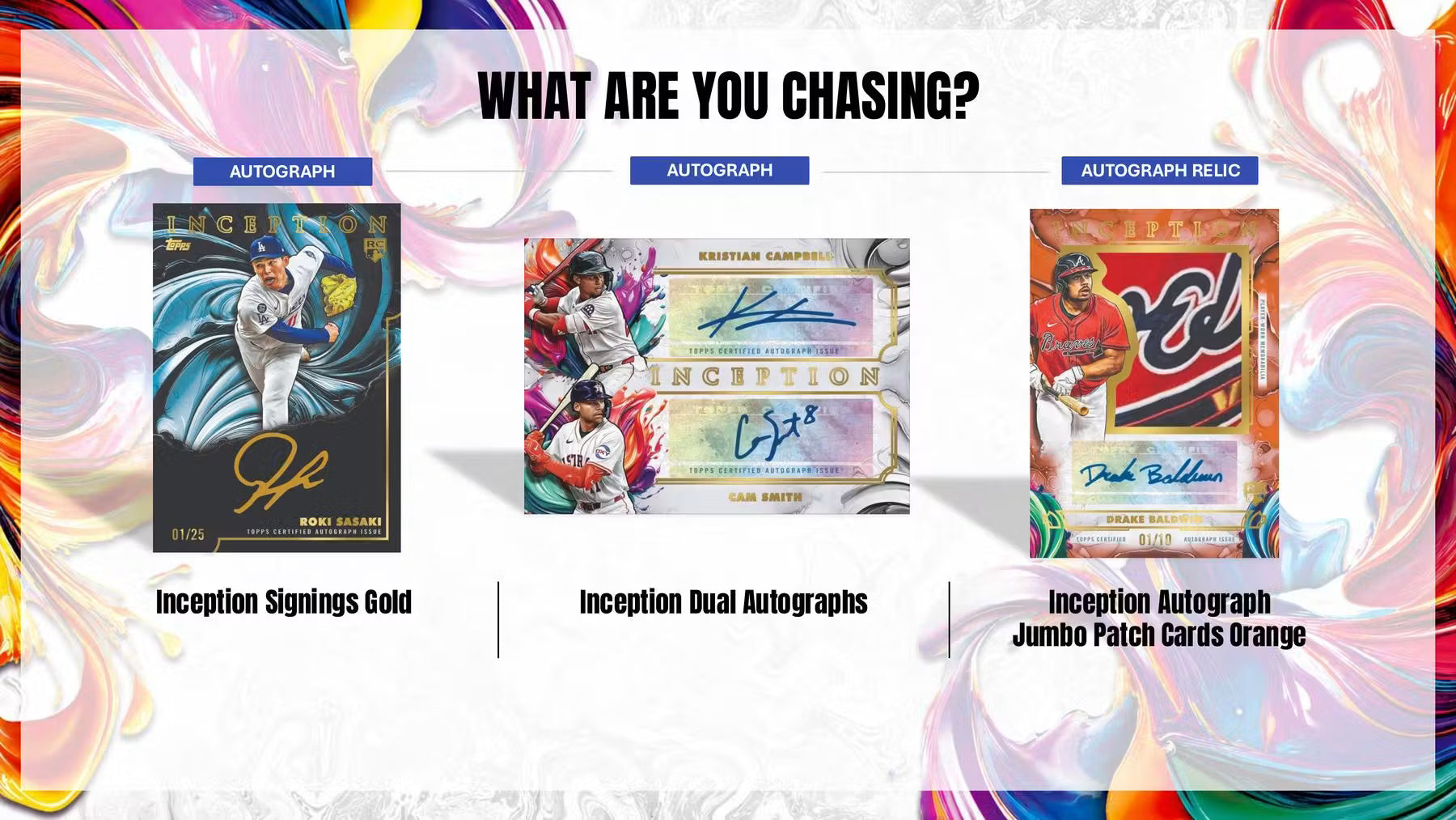 2025 Topps Inception Baseball Hobby Box Autograph Card