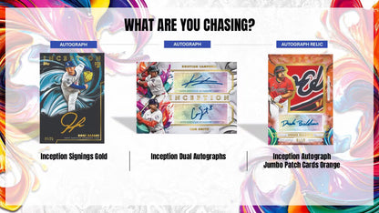 2025 Topps Inception Baseball Hobby Box Autograph Card