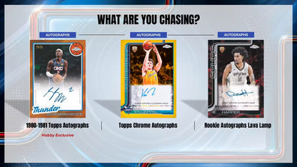 2025/26 Topps Chrome Update Series Basketball Value Box Autographs Cards