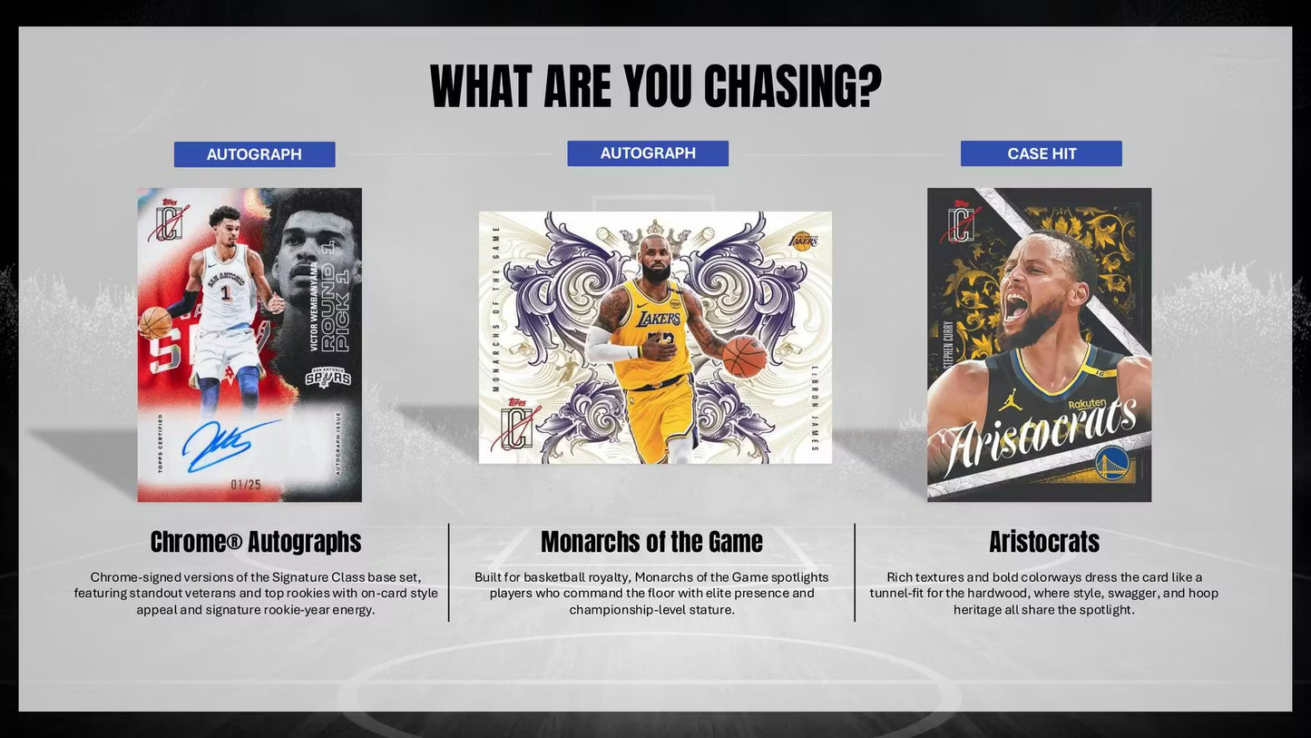 2025/26 Topps Signature Class Basketball Chase Cards