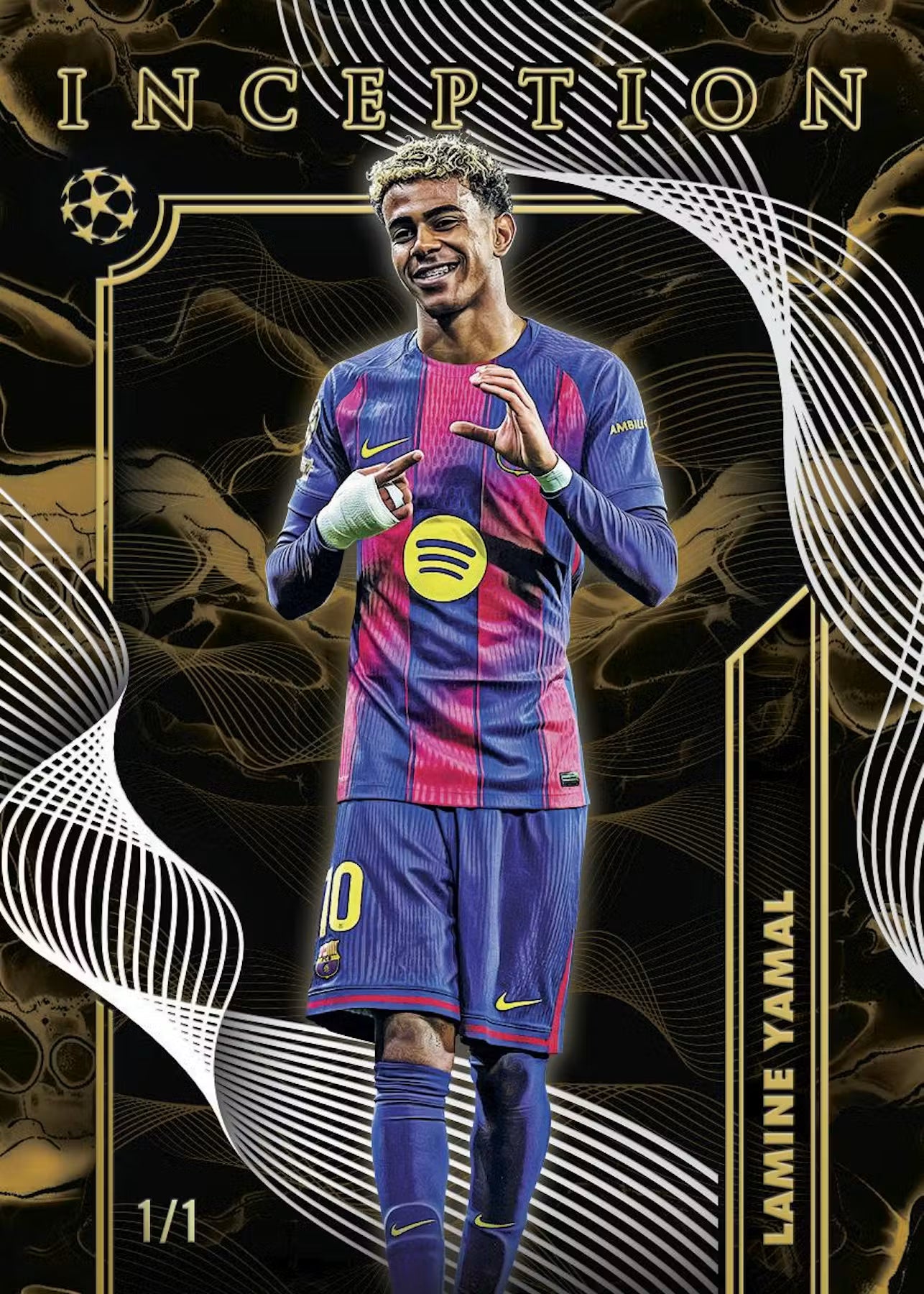 2026 Topps Inception UCC Soccer Hobby Box Lamie Yamal 1 of 1