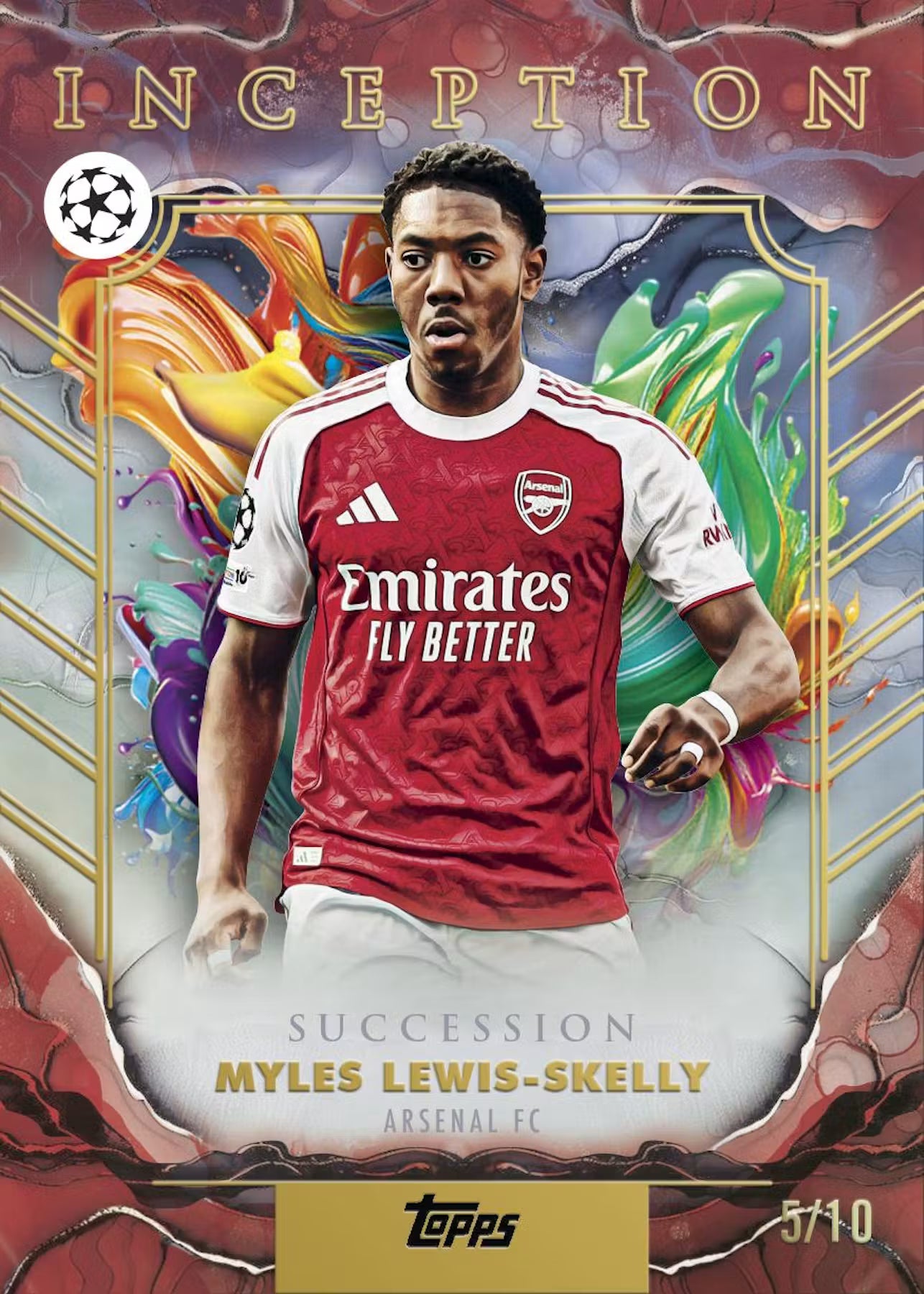 2026 Topps Inception UCC Soccer Hobby Box Succession Myles Lewi Skelly Arsenal FC