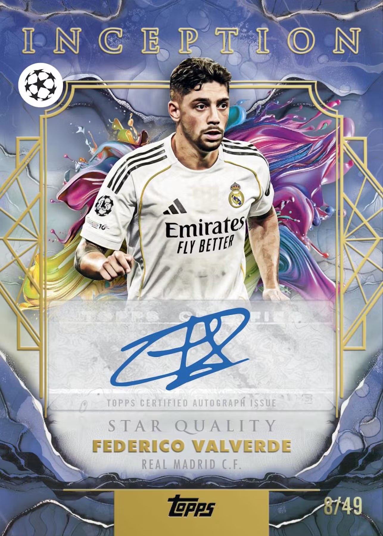 2026 Topps Inception UCC Soccer Hobby Box Star Quality Federico Valvedre Real Madrid C.F