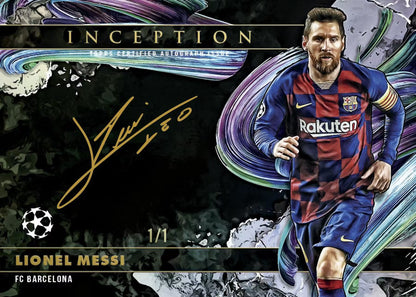 2026 Topps Inception UCC Soccer Hobby Box Lionel Messi FC Barcelona Autograph Card One Of One