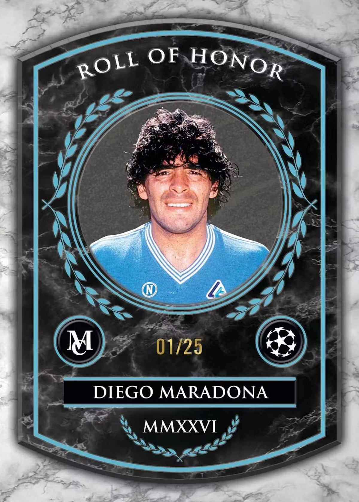 2025/26 Topps UEFA Club Competitions Museum Collection Soccer Hat Trick Box (3 Cards Per Pack, 3 Packs Per Box) 3 Autographs, 3 Relics, 3 Autograph Relics