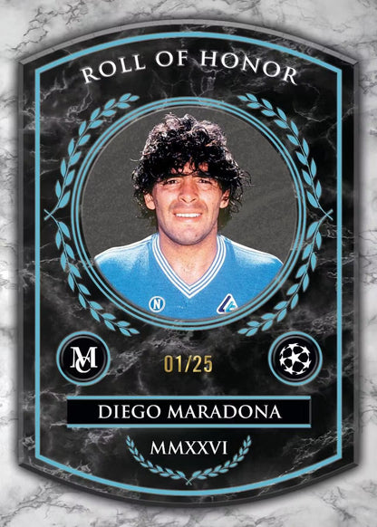2025/26 Topps UEFA Club Competitions Museum Collection Soccer Hat Trick Box (3 Cards Per Pack, 3 Packs Per Box) 3 Autographs, 3 Relics, 3 Autograph Relics