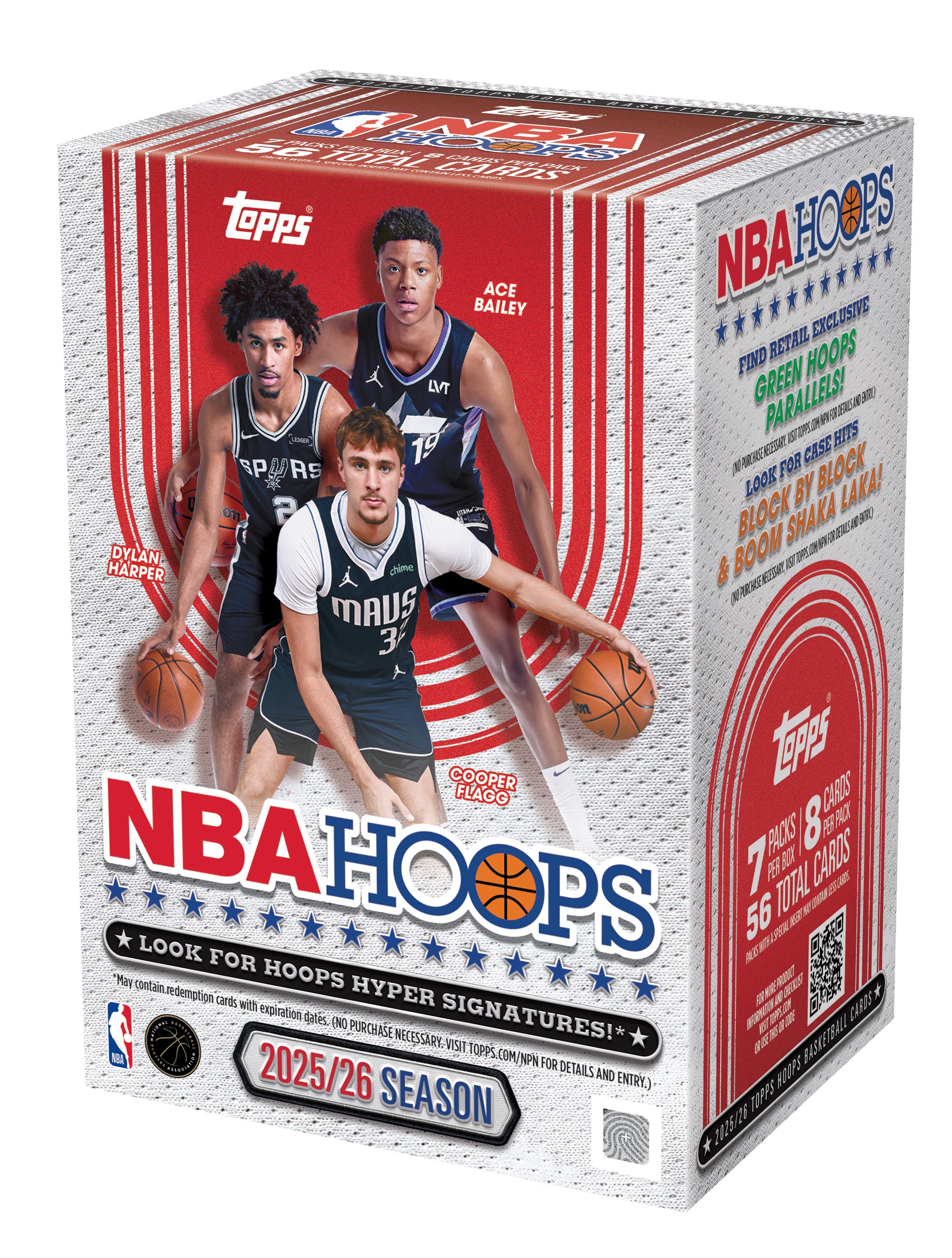2025/26 Topps Hoops Basketball Value Box Look for Exclusive Base
