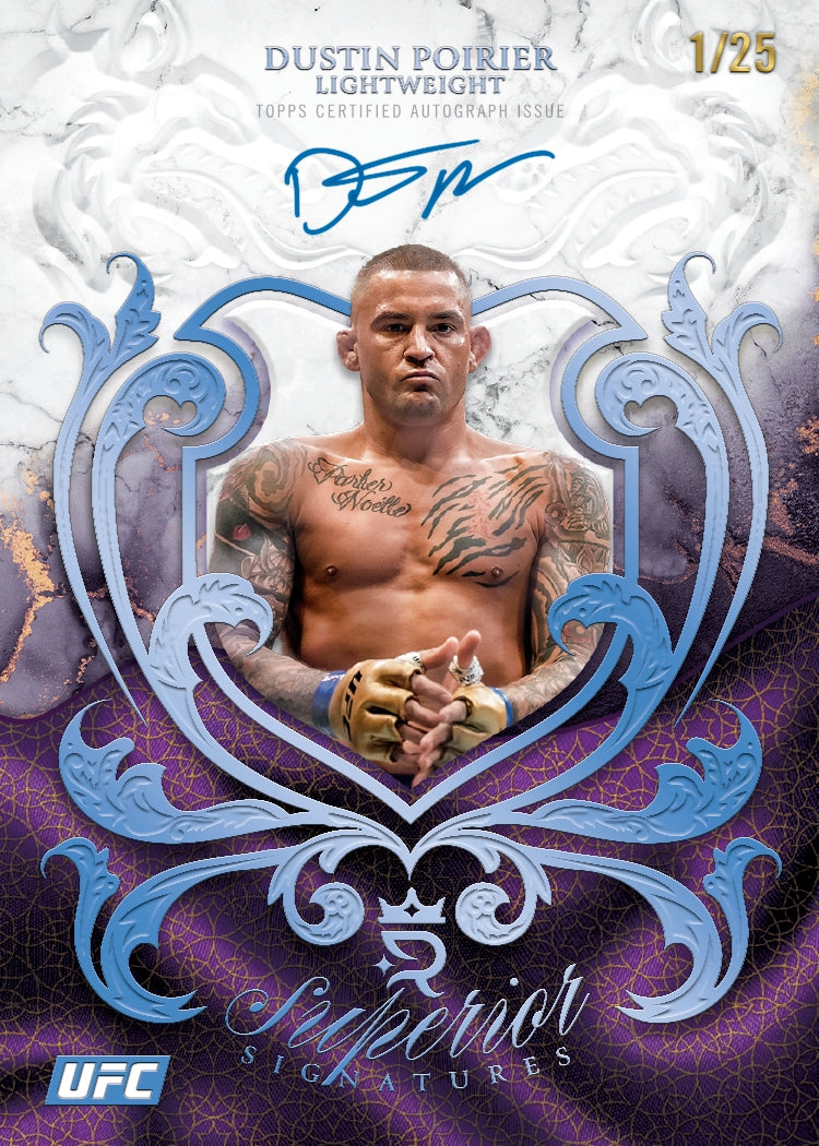 Dustin Poirier Lightweight Superior Signature Card