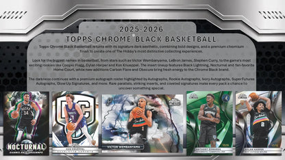 2025/26 Topps Chrome Black Basketball Detail