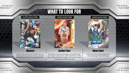2025/26 Topps Chrome Black Basketball Super Short Print Card