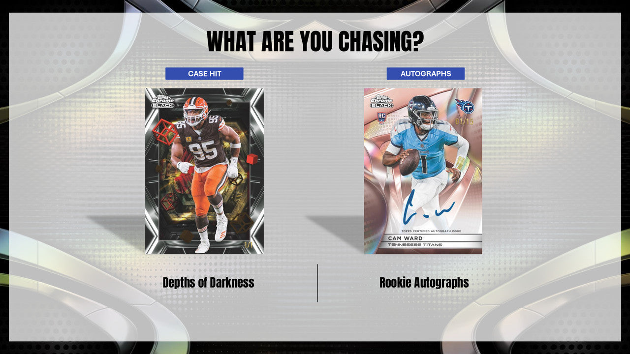 2025 Topps Chrome Black Football Rookie Autographs Card