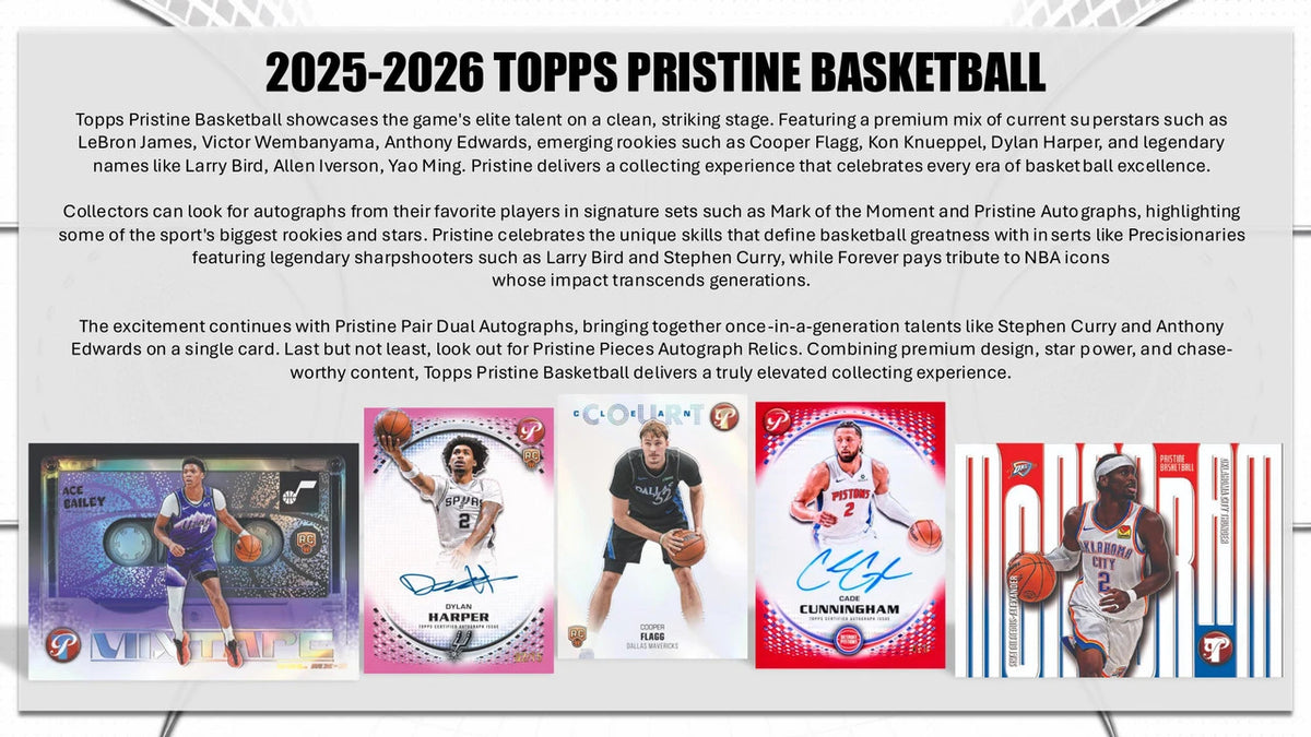 2025/26 Topps Pristine Basketball Detail