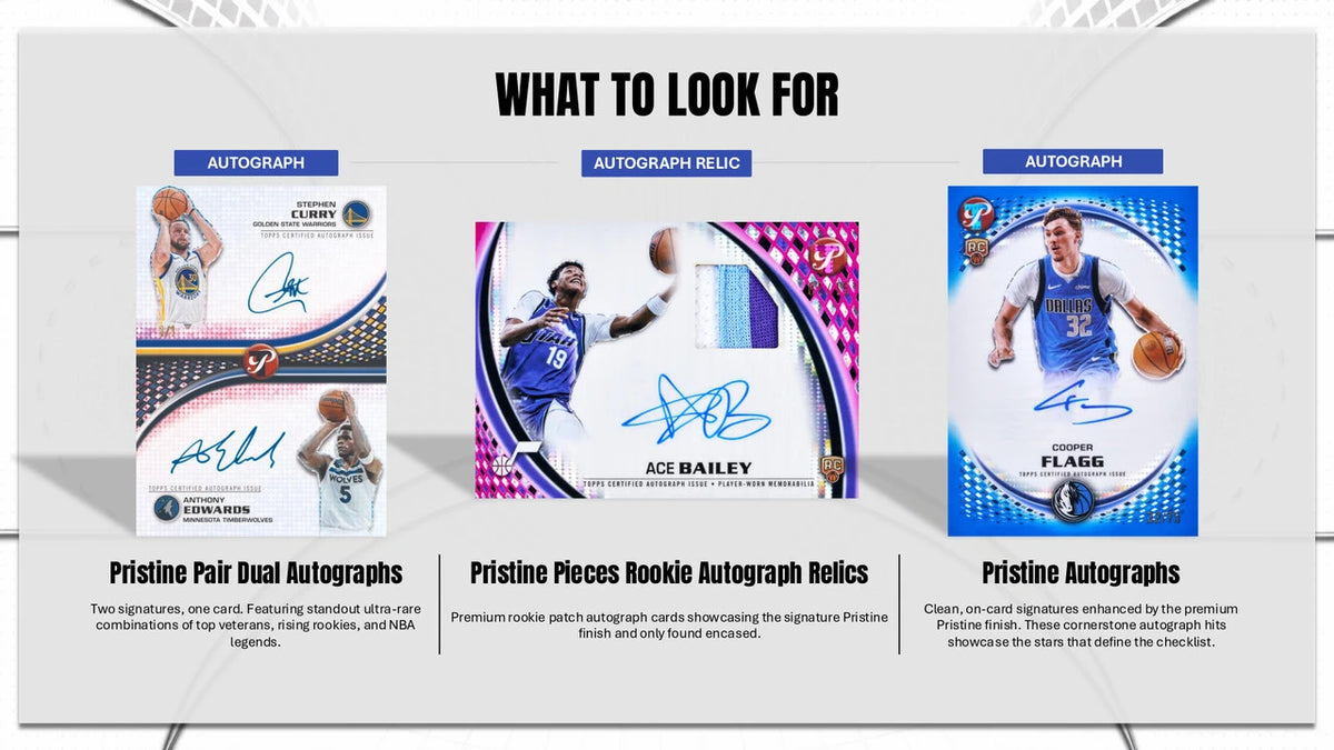 2025/26 Topps Pristine Basketball Autograph Card