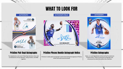 2025/26 Topps Pristine Basketball Autograph Card