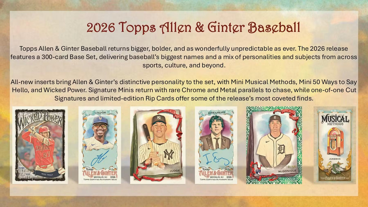 2026 Topps Allen & Ginter Baseball Detail