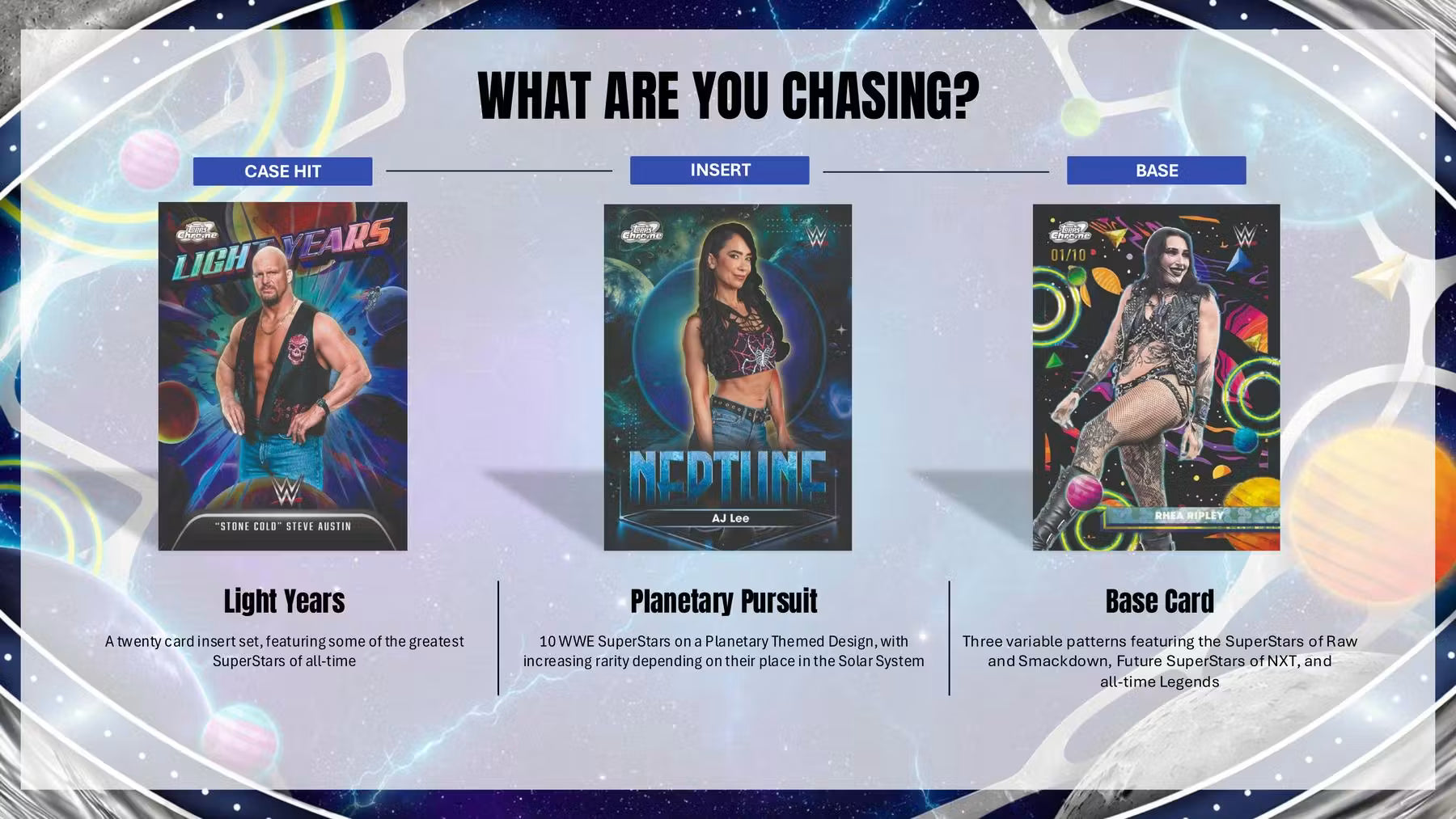 2026 Topps Cosmic Chrome WWE Hobby Box Base Card List Chasing Card