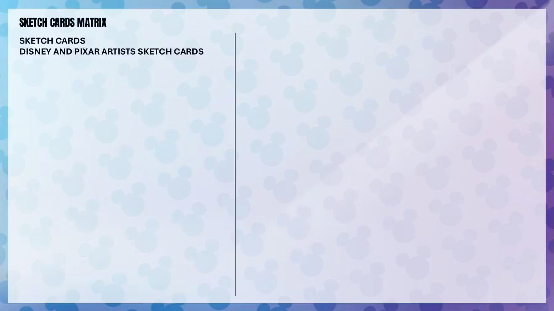 2026 Topps Chrome Disney Value Box Sjketch Card