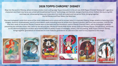 2026 Topps Chrome Disney Value Box Detail