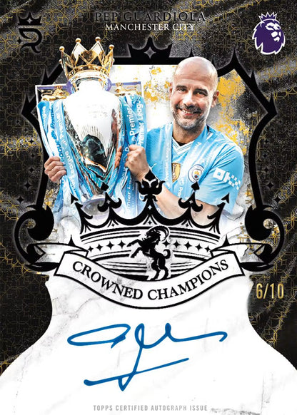 Crowned Camphion Pep Guardiola Manchester City