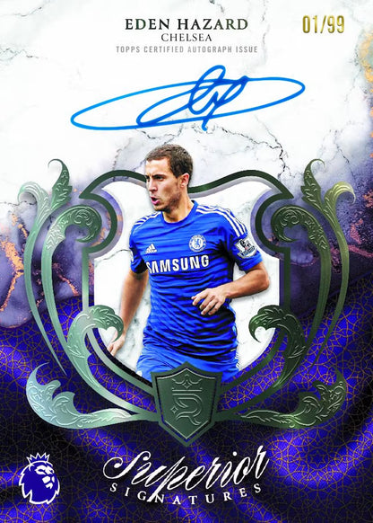 Eden Hazard Chelsea Superior Signatures Auographs Cards