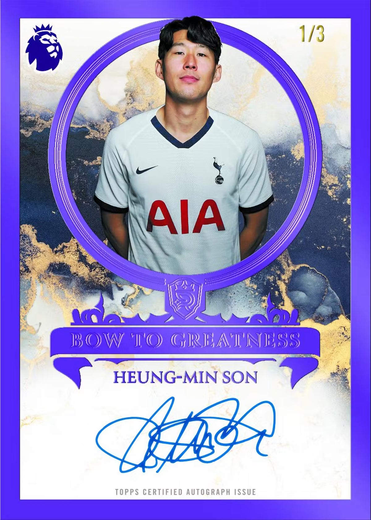 Bow To Greatness Heung-Min Son Auotgraph Cards