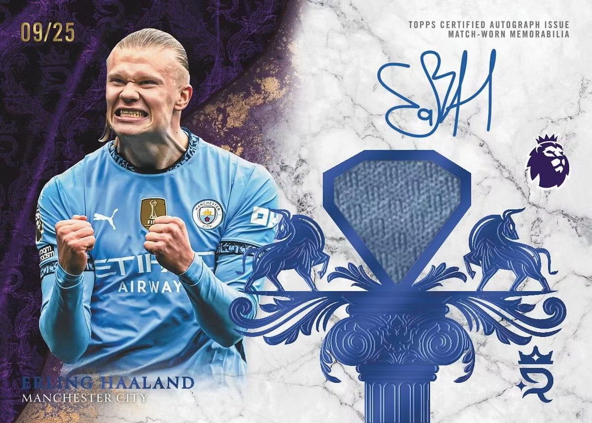 Erling Haaland Manchester City Autograph Memorabilia Cards