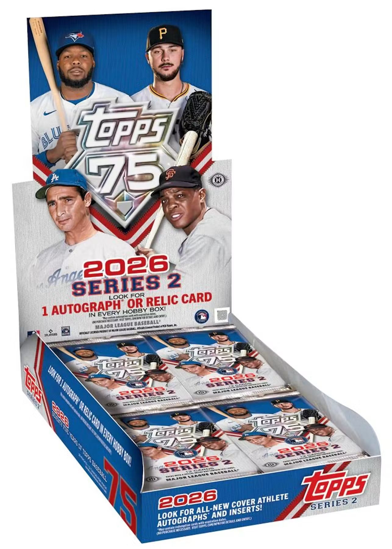 2026 Topps Series 2 Baseball Hobby Box (12 Cards Per Pack, 20 Packs Per Box) 1 Autograph Or Relic Card