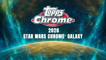 2026 Topps Star Wars Chrome Galaxy Hobby Box (4 Cards Per Pack, 18 Packs Per Box) 4 Chrome Parallels Per Box