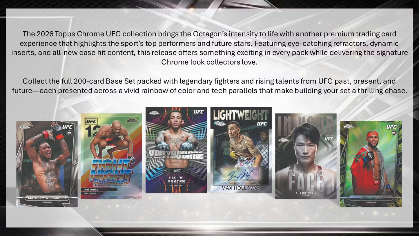 2026 Topps Chrome UFC Value Box Card