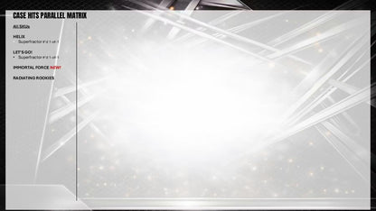 2026 Topps Chrome UFC Case Hits Parallel Matrix
