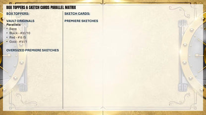 2026 Topps Vault Disney Box Topper & Sketch Cards Parallel Matrix