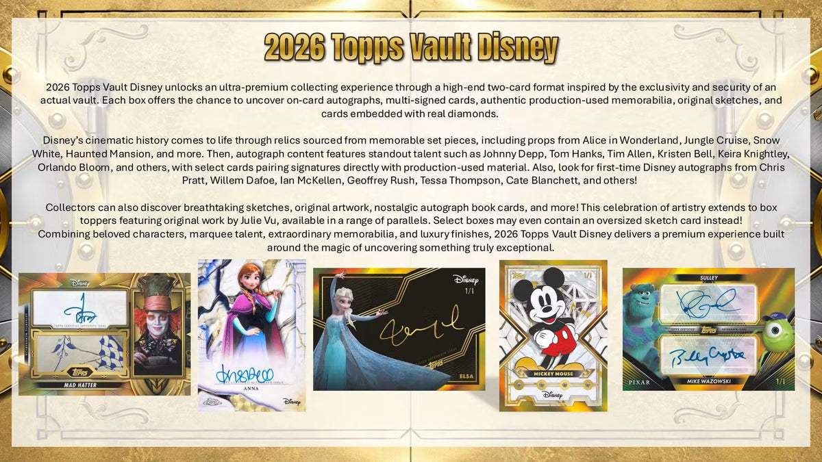 2026 Topps Vault Disney Detail