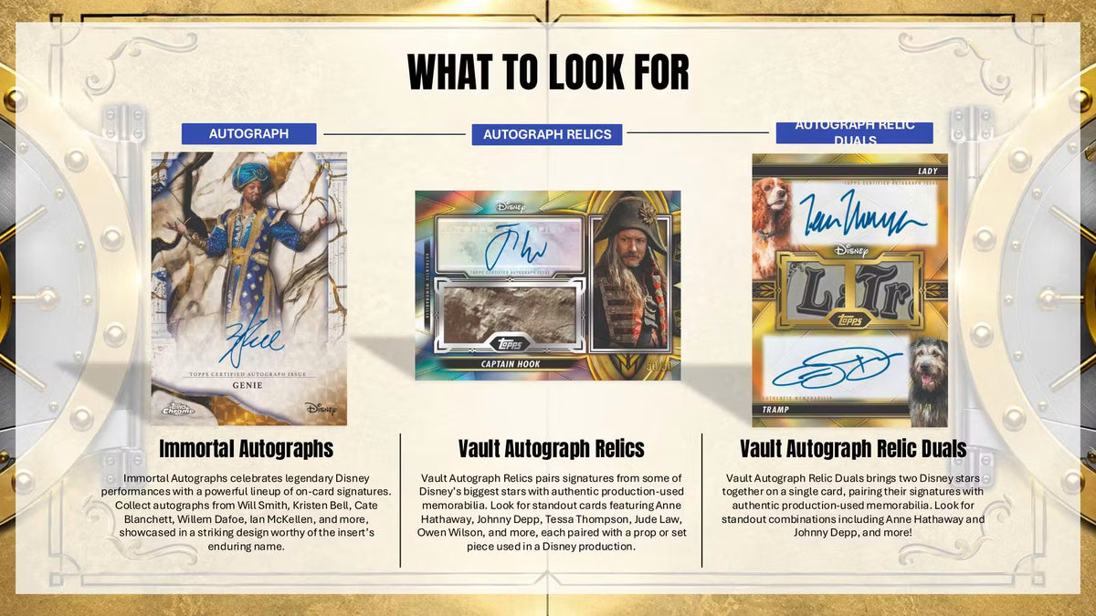 2026 Topps Vault Disney Autograph Card