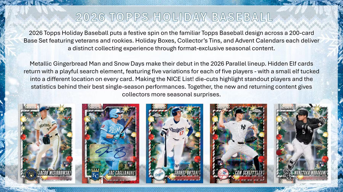 2026 Topps Holiday Baseball Detail