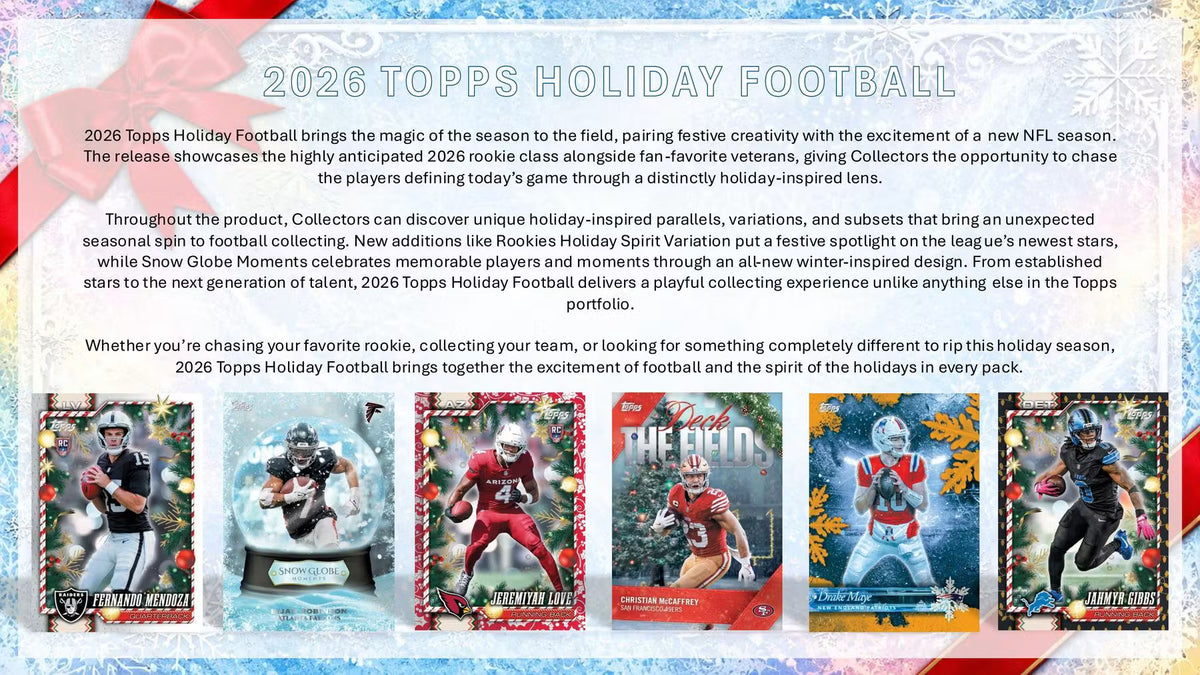 2026 Topps Holiday Football Detail