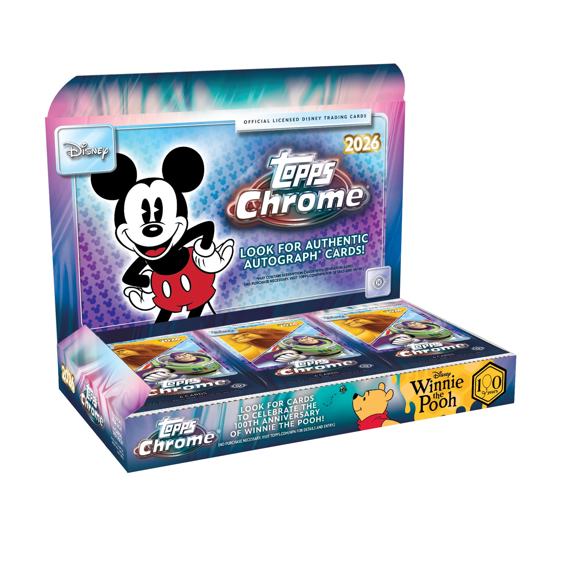 2026 Topps Chrome Disney Hobby Box Look For Authentic Autograph