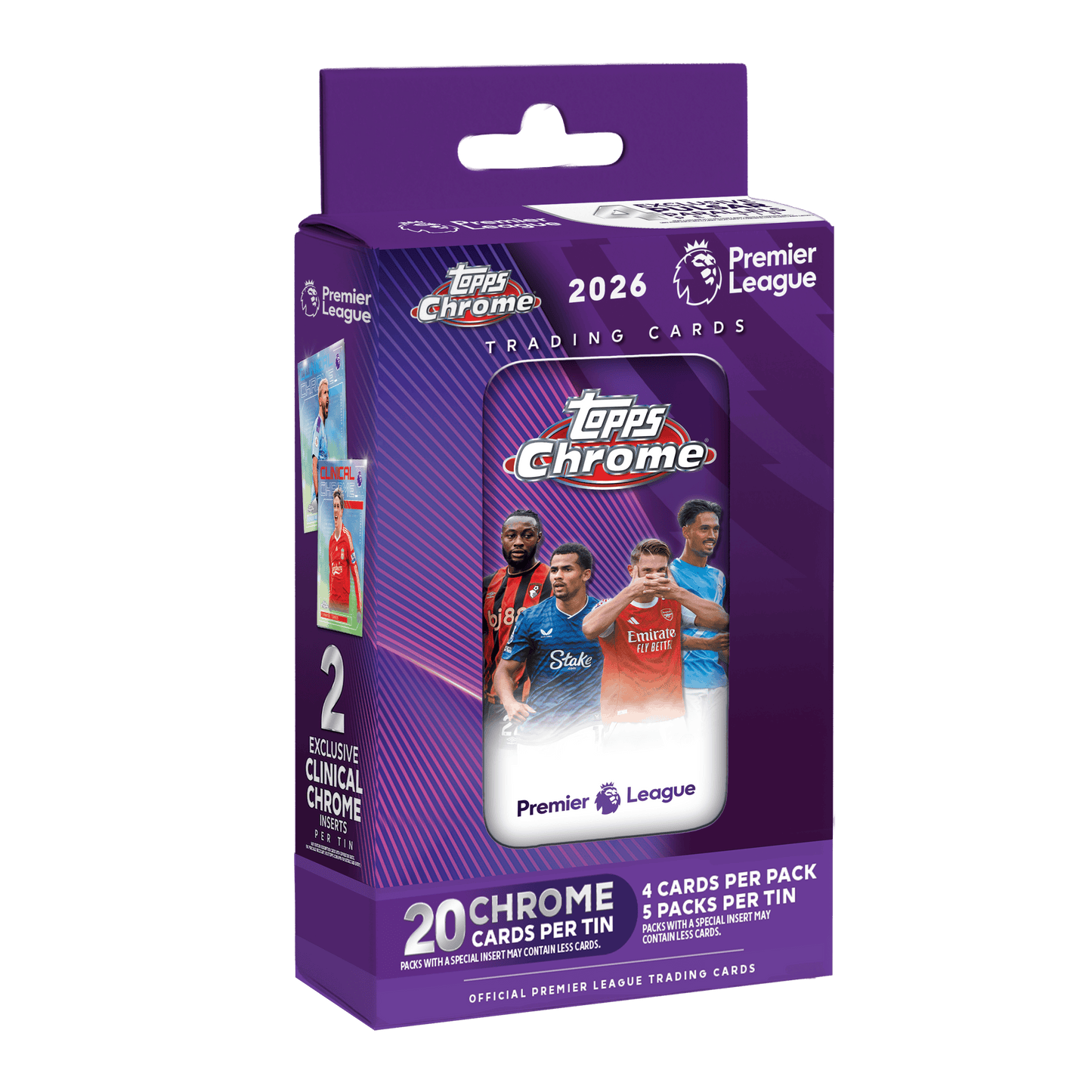 Topps Chrome Premier League 2026 Tin Box