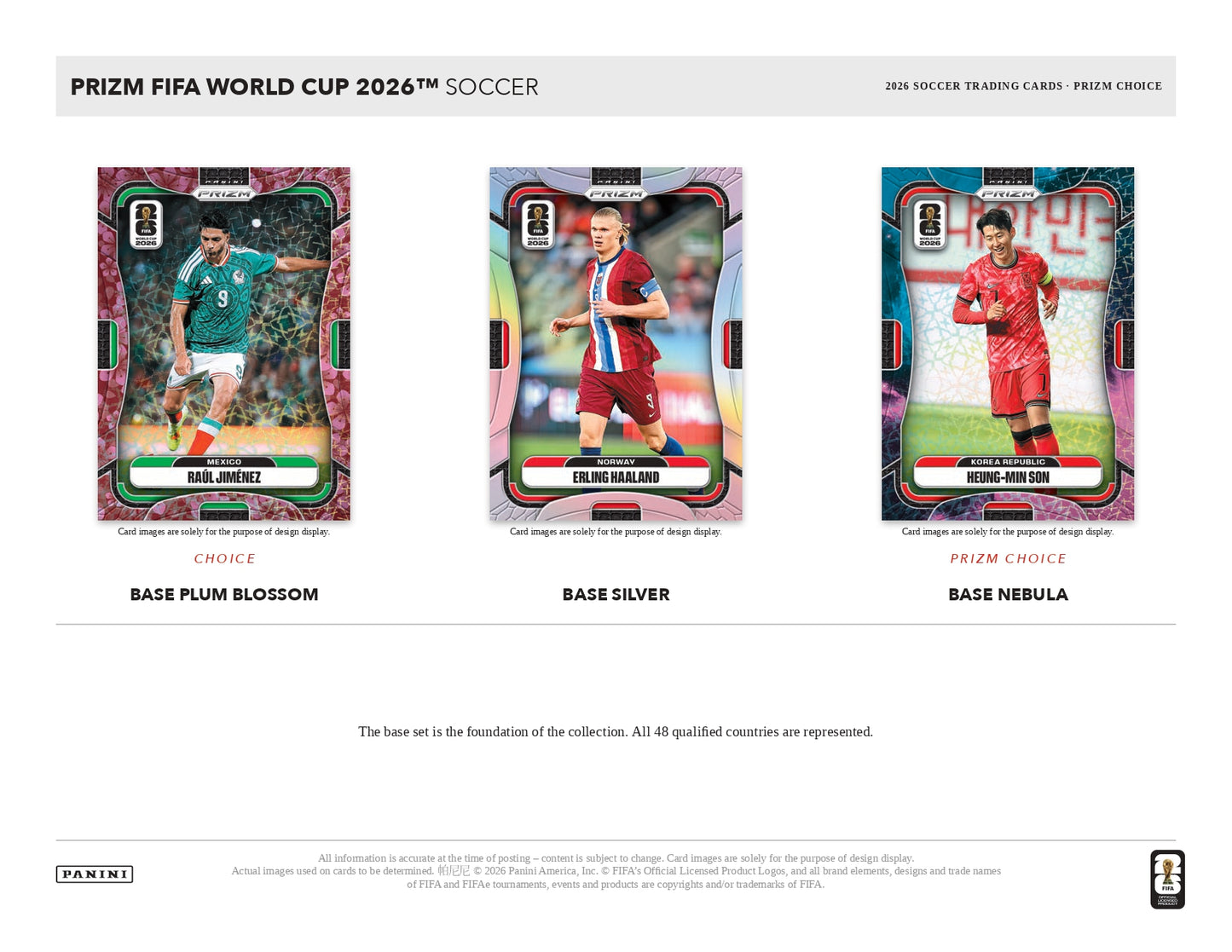 2026 Panini Prizm FIFA World Cup Choice Base Card