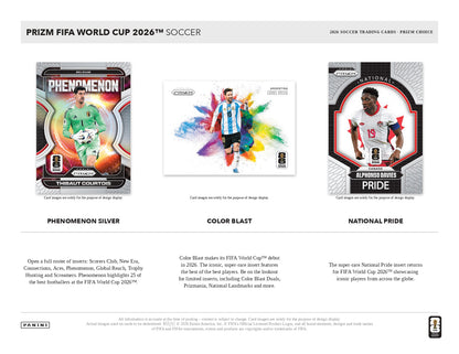 2026 Panini Prizm FIFA World Cup Choice Color Blast Lionel Messi Card