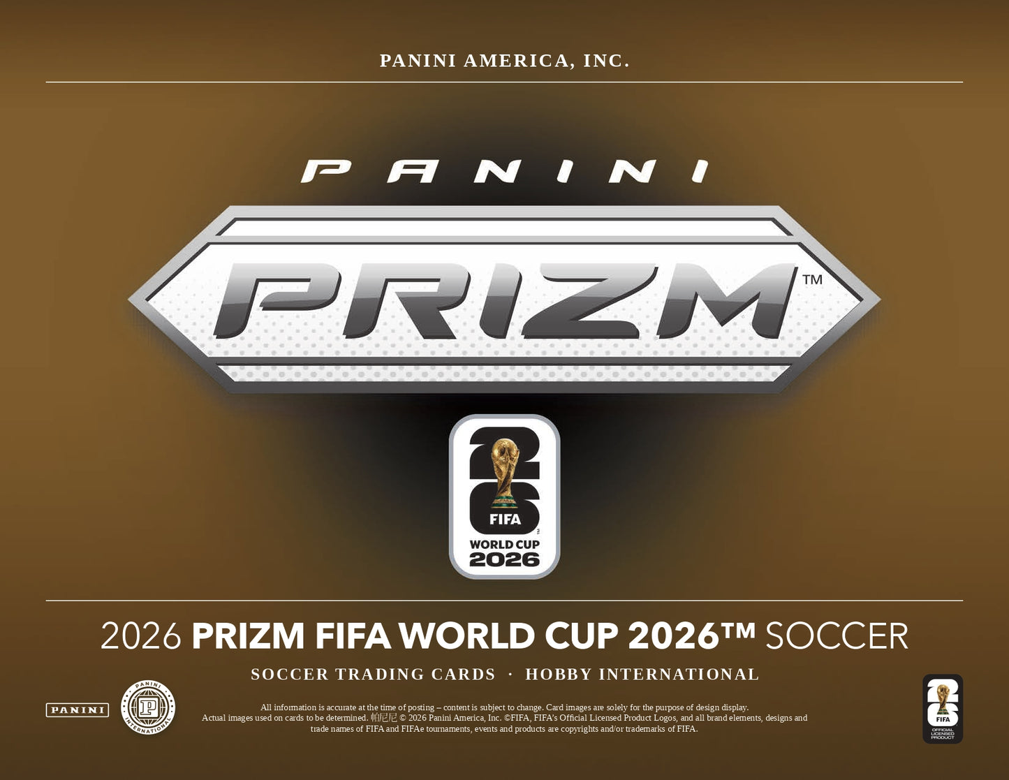 2026 Panini Prizm FIFA World Cup 2026 Hobby International Box Banner